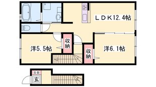 セジュール東雲の物件間取画像